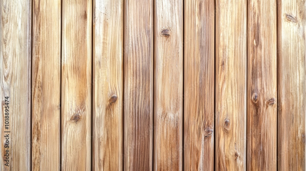 Aufkleber natural wooden planks create a rustic backdrop that highlights the unique grain patterns and texture
