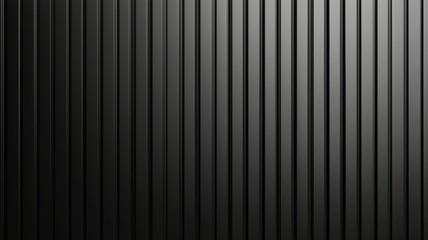 A sleek black vertical panel wall creates a modern and minimalist backdrop, showcasing clean lines and a subtle texture ideal for contemporary design settings