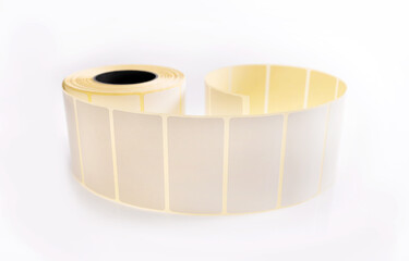 Roll with barcode stickers