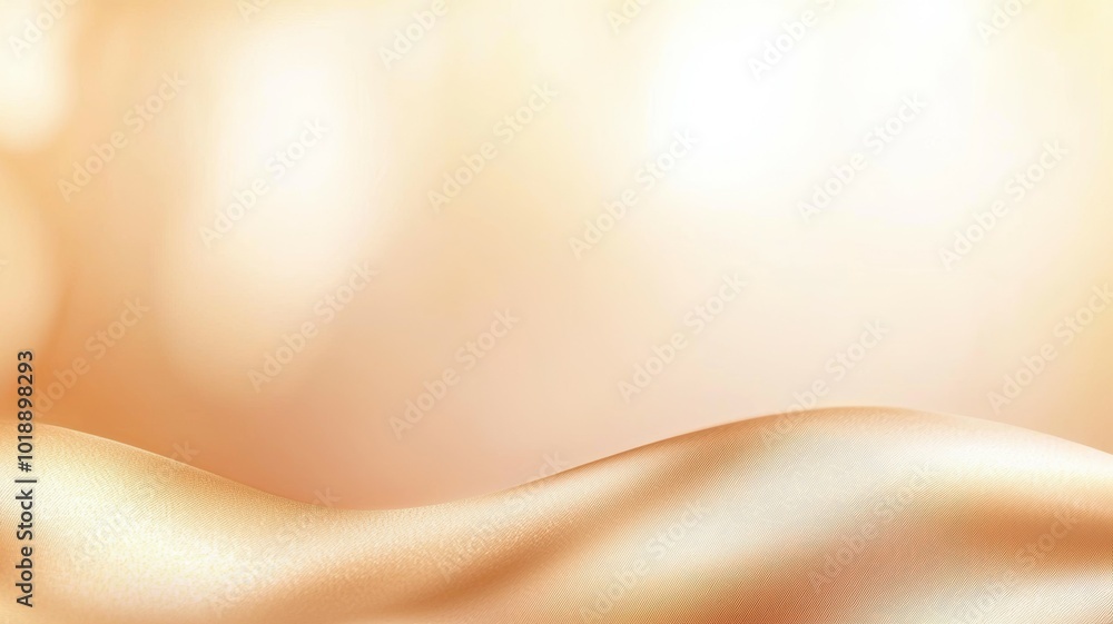 Aufkleber a close-up view of smooth, flowing fabric with soft curves and warm tones, creating an elegant, tran