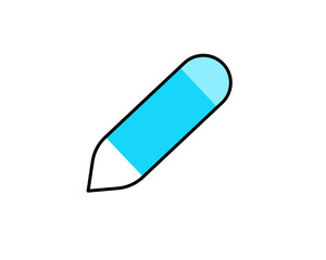 Illustration of a pen marker, symbolizing highlighting, drawing, or creative sketching activities