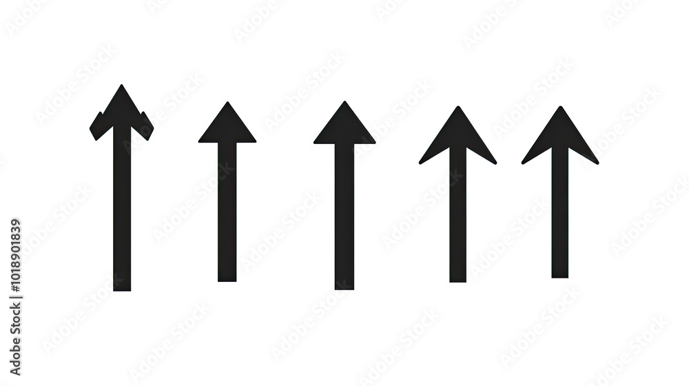 Poster upward arrows symbolizing growth and progress generative ai