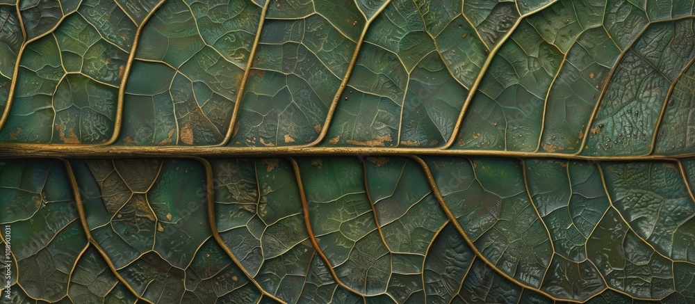 Poster leaf structure and vein patterns