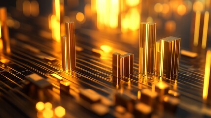 Golden Data Visualizations in Abstract Environment
