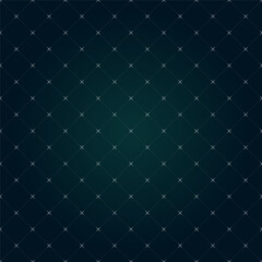 Fototapeta premium VR HUD futuristic interface rhombus grid. Rhombic linear head up display seamless pattern. Digital UI mesh cyber screen. GUI hi tech visor square cross backdrop. FUI Sci Fi dark green gaming dashboard