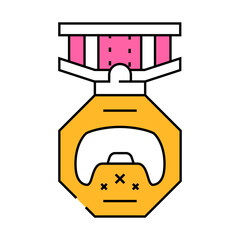 awards game development line icon vector. awards game development sign. isolated symbol illustration