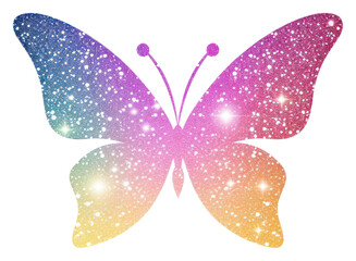 PNG Butterfly icon glitter purple petal.