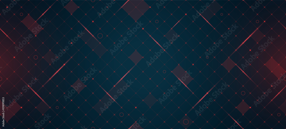 Poster vr hud futuristic interface rhombus grid. digital ui screen rhombic mesh pattern. gui hi tech backdr