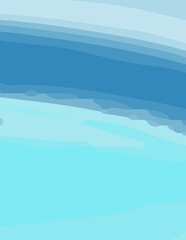 Obraz premium blue minimalist abstract aesthetic illustration. Modern style wall decoration. Contemporary artistic poster collection