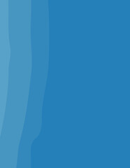 blue minimalist abstract aesthetic illustration. Modern style wall decoration. Contemporary artistic poster collection