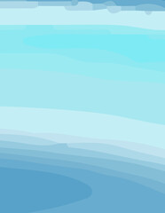 blue minimalist abstract aesthetic illustration. Modern style wall decoration. Contemporary artistic poster collection