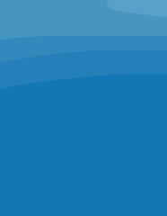 blue minimalist abstract aesthetic illustration. Modern style wall decoration. Contemporary artistic poster collection