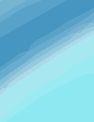 blue minimalist abstract aesthetic illustration. Modern style wall decoration. Contemporary artistic poster collection