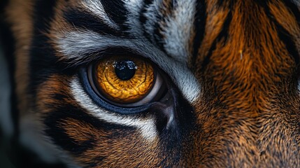 close up portrait of a tiger