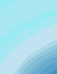 blue minimalist abstract aesthetic illustration. Modern style wall decoration. Contemporary artistic poster collection