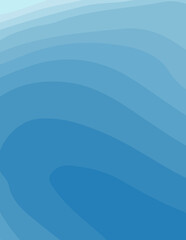 blue minimalist abstract aesthetic illustration. Modern style wall decoration. Contemporary artistic poster collection