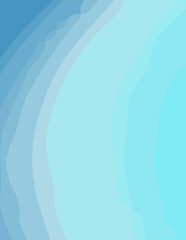 blue minimalist abstract aesthetic illustration. Modern style wall decoration. Contemporary artistic poster collection