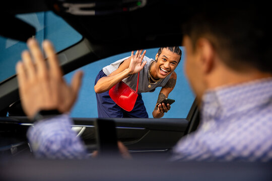 Friendly Wave to Driver