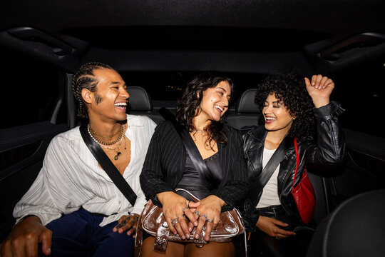 Night Out Vibes: Friends on the Go