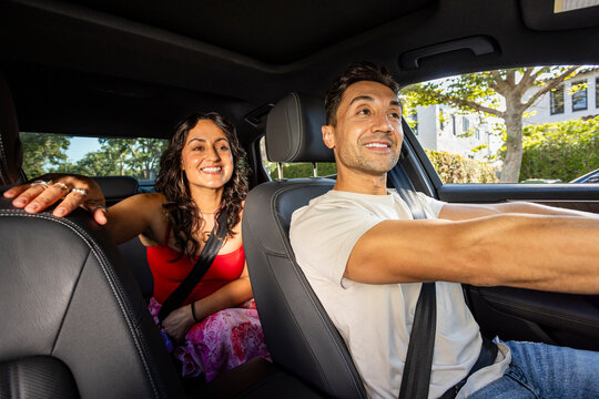 Driver And Happy Passenger