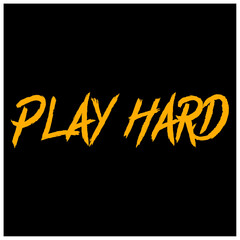 play hard football quotes typographic template design