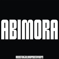 unique alphabet font vector typeset