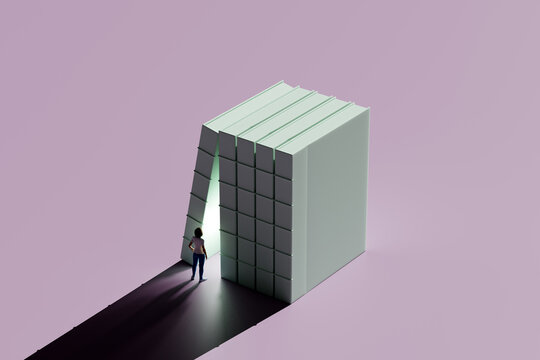 Book reading knowledge concept