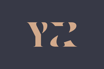 Abstract letter YT logo. This logo icon incorporate with abstract shape in the creative way. Minimalist abstract letter logo.