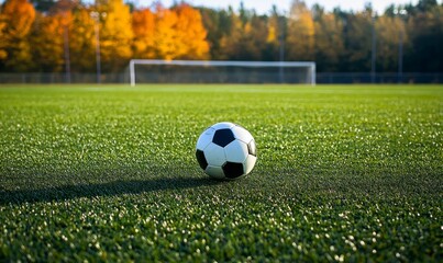 soccer ball on the field