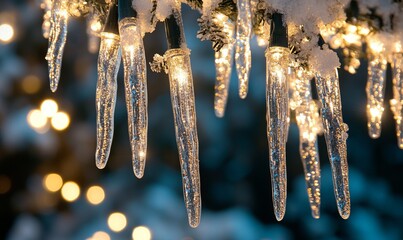 Sparkling holiday icicle decorations elegant and frosty accents for a magical winter atmosphere
