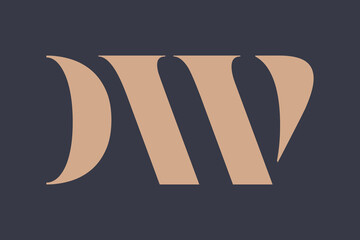 Abstract letter DV logo. This logo icon incorporate with abstract shape in the creative way. Minimalist abstract letter logo. © Mahamud