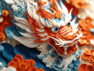 Intricate Chinese New Year paper cutting art illustrations showcasing traditional and modern designs