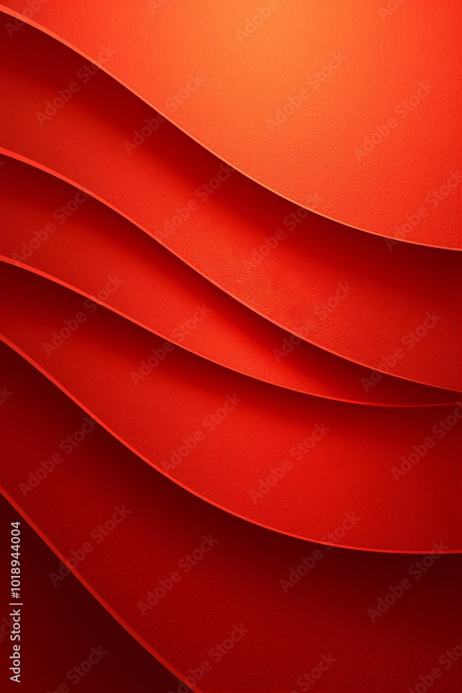 Poster abstract 3d red flowing waves background. digital data structure. futuristic technology concept. bac