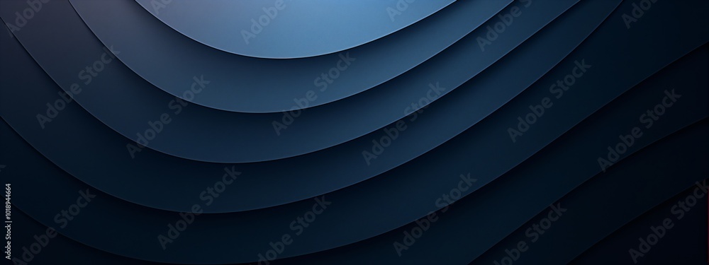 Poster abstract 3d dark blue flowing waves background. digital data structure. futuristic technology concep