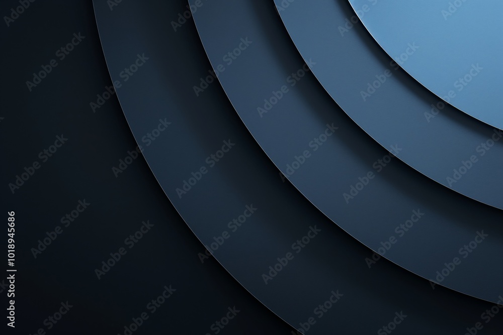 Aufkleber abstract 3d dark blue flowing waves background. digital data structure. futuristic technology concep