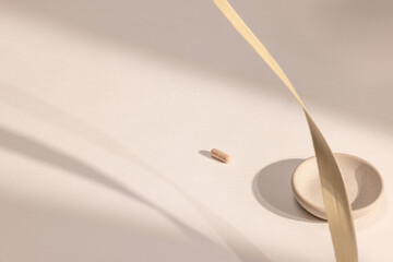 Rhodiola Pill in Natural Light 