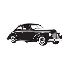 Obraz premium black and white car