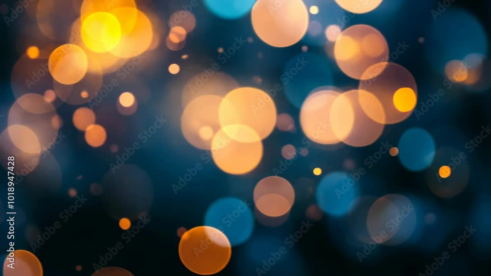 Aufkleber out-of-focus lights create a beautiful bokeh effect, adding a touch of magic to the dark background