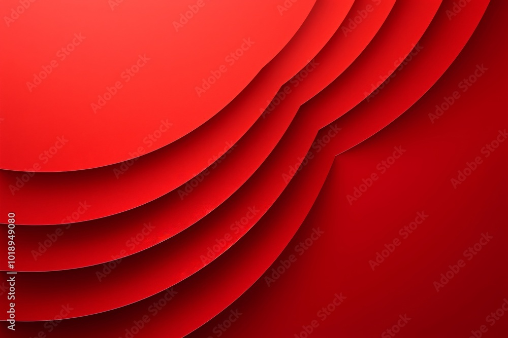 Poster abstract 3d red flowing waves background. digital data structure. futuristic technology concept. bac