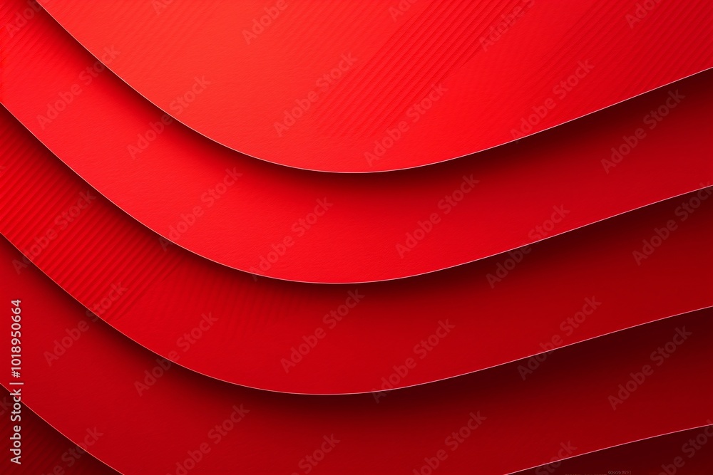 Poster abstract 3d red flowing waves background. digital data structure. futuristic technology concept. bac