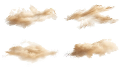 Sandstorm Clouds Over the Desert Generative AI