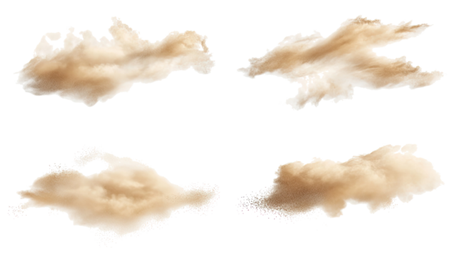 Sandstorm Clouds Over the Desert Generative AI