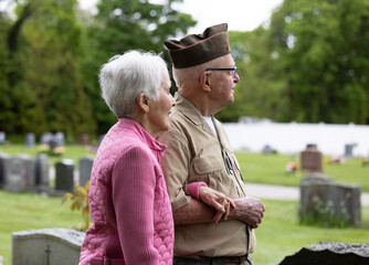 Senior couple portrait Memorial day