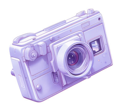 PNG Disposable camera purple cloud space.