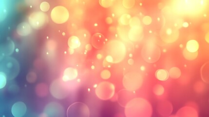 Colorful Bokeh Background with Soft Light Effects