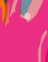 minimalist abstract aesthetic illustration. Modern style wall decoration. contemporary artistic poster. banners