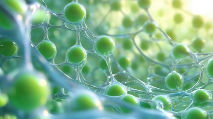 Captivating Molecular Structures: A Deep Dive into Green Spheres and Organic Patterns