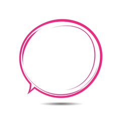 talking with a bubble saying quot