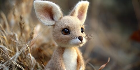 Obraz premium adorable stuffed animal kangaroo 