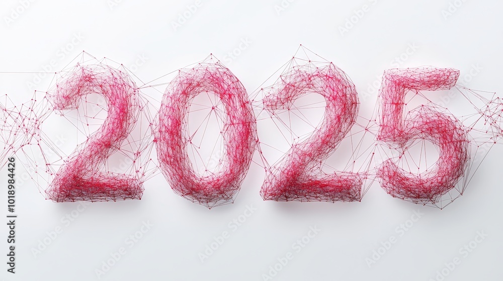 Poster a stylized representation of the year 